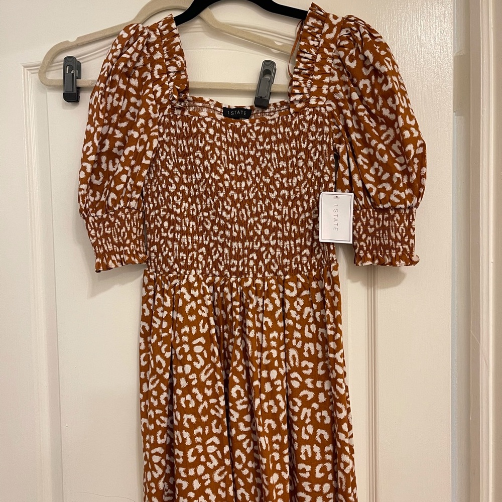 1.state cheetah print dress new with tags
